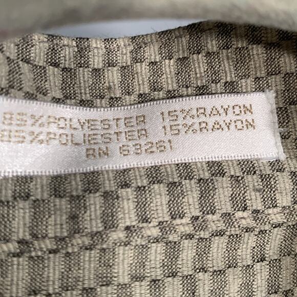 Elliott Men’s Dress Shirt Hidden Button Unique Collar Greenish Gray Size L - Picture 6 of 7